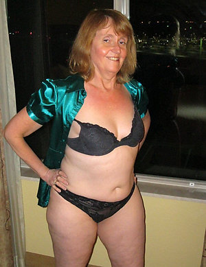 Real erotic hot mature wife in lingerie