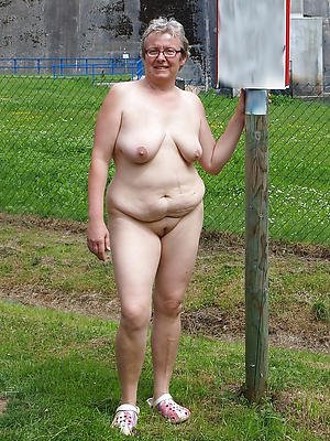 Dispirited nude grandmothers