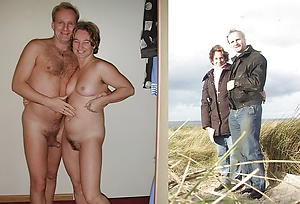 Busty mature lass before and after