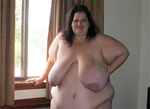 Slutty mature big saggy tits