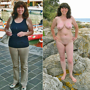 Slutty matures dressed and undressed