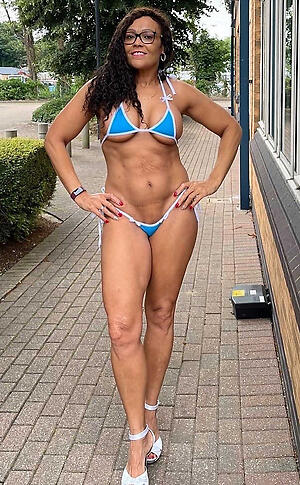 Slutty titillating muscle mature women