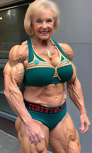 Sexy muscle mature women nude pics